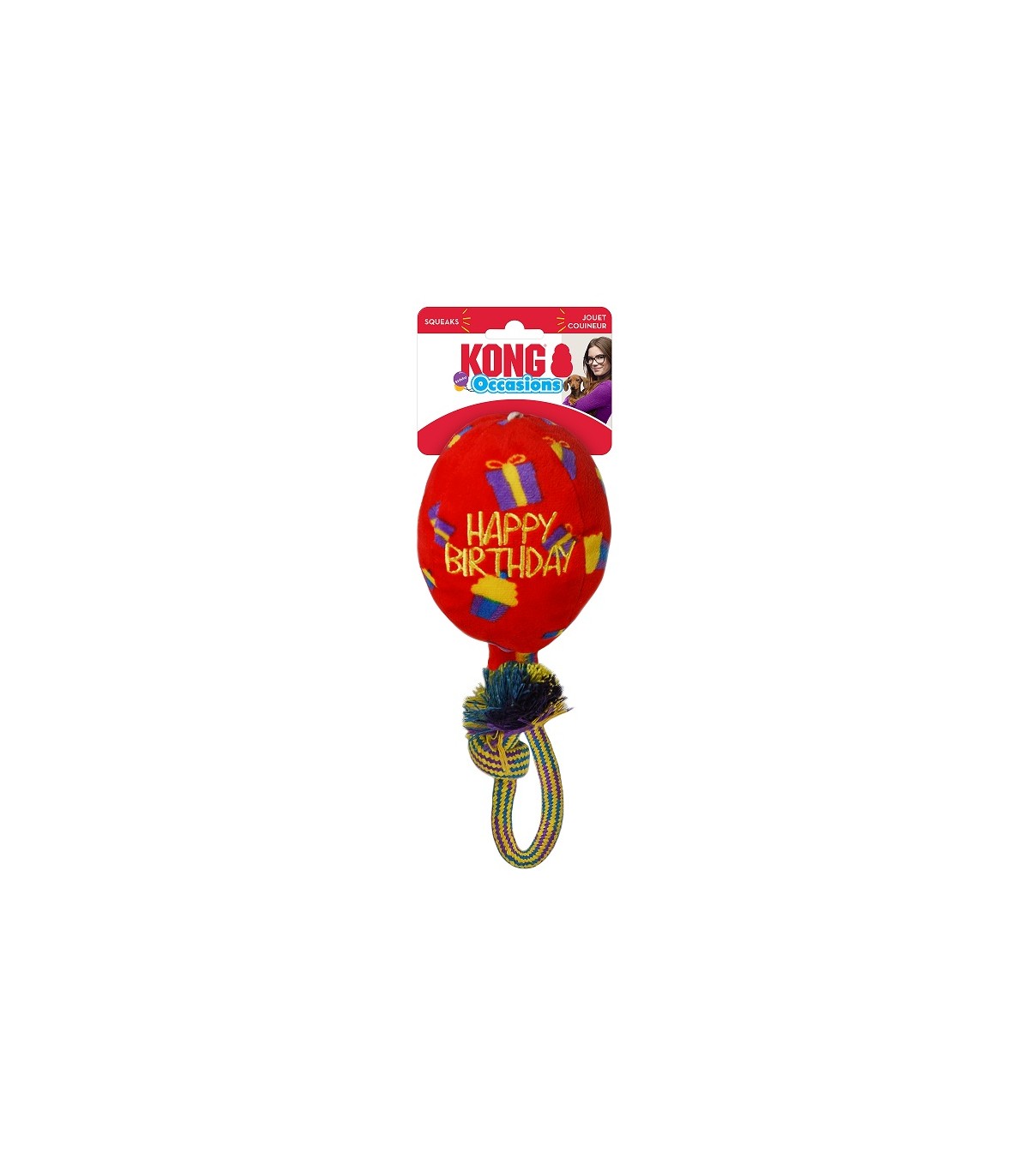 Kong Birthday Ballon Red Medium