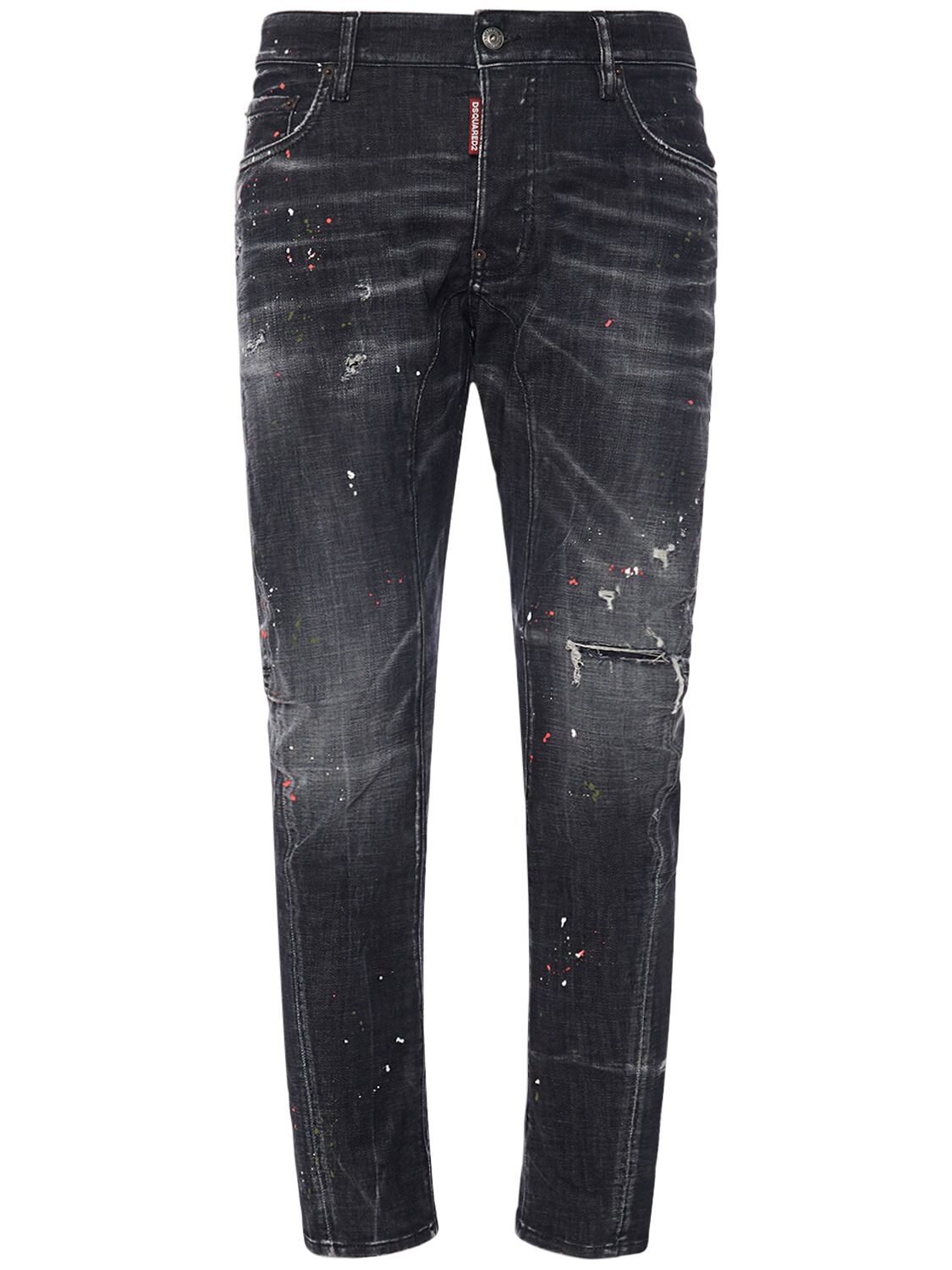 Jeans Tidy Biker In Denim Di Cotone