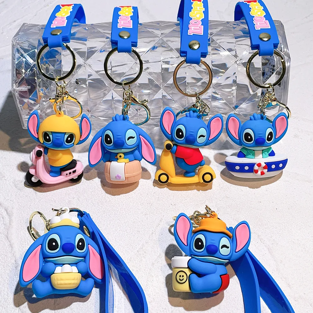 Funko Pocket Portachiavi Stitch Elvis Stitch Summer Stitch Vinyl Dolls Figure Model Toys For Children Birthday Gift