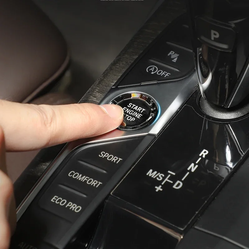 Nuova Serie 3 Car Start Stop Engine Switch Cover Trim Per Bmw G20 G28 G29 G05 G07 3 Series X5 X7 Z4 2018-2023 Crystal Style