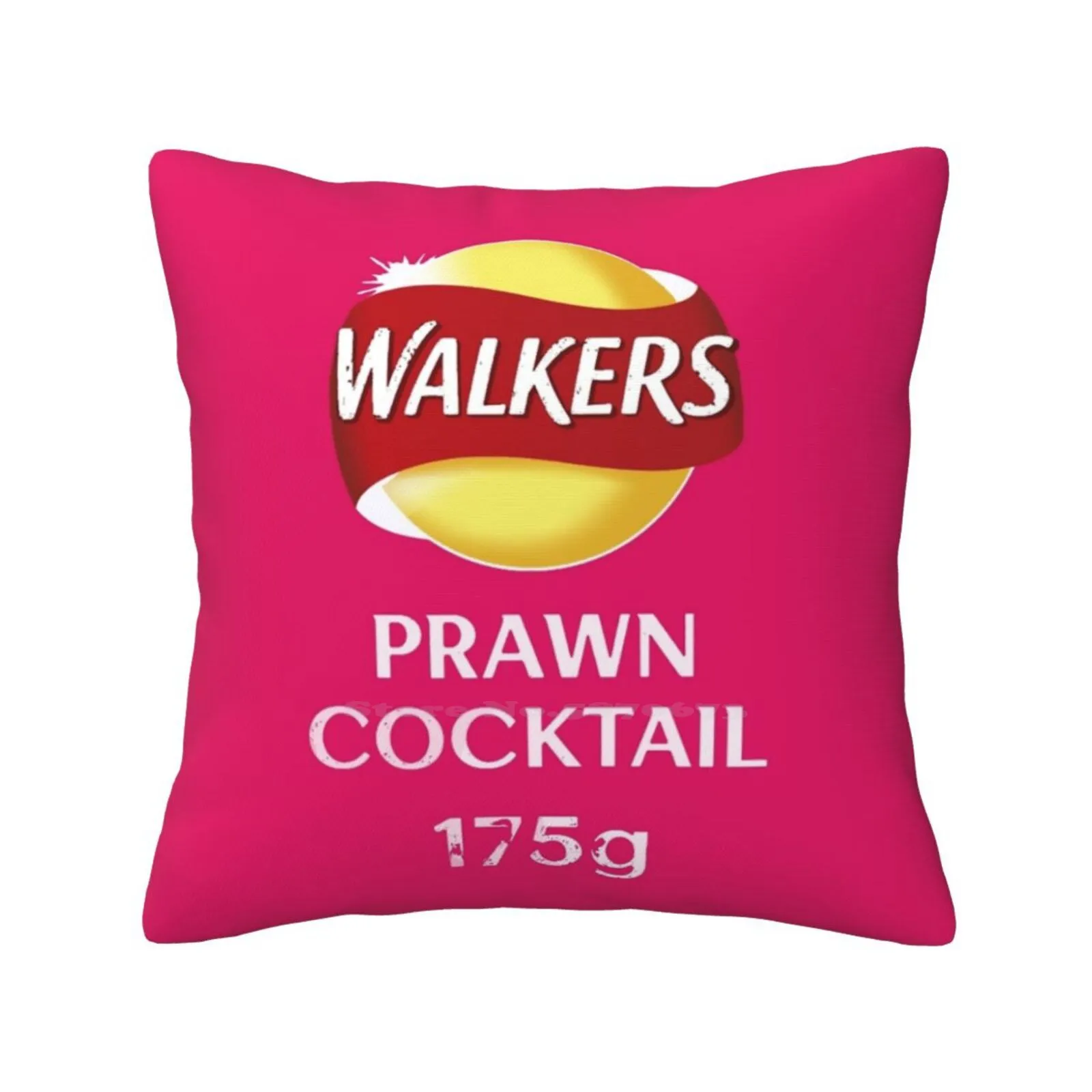 Walkers Prawn Cocktail Crisps Design Fodera Per Cuscino Hug Federa Walkers Gamberi Cocktail Iconic Label Uk British Food Cuisine