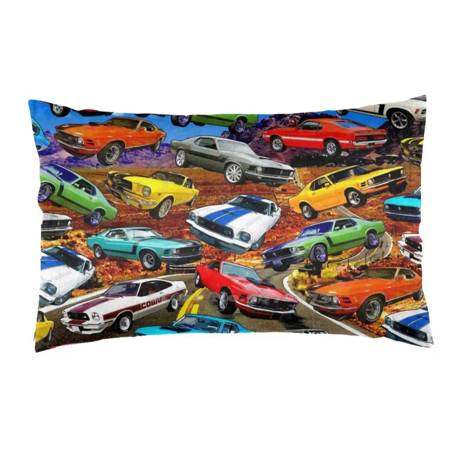 Retro 70S Cars Print Federe Cover Cars Automobiles Car 70S 1070S Style Retro Fashion Roads Road Iconic Iconic Race