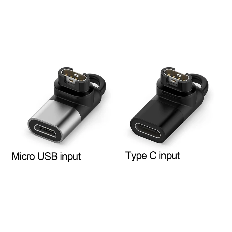 831D Convertitore Di Carica Micro Usb/Tipo-C A 4 Pin Per Quatix 5 Sapphire Vivoactive 3/Per