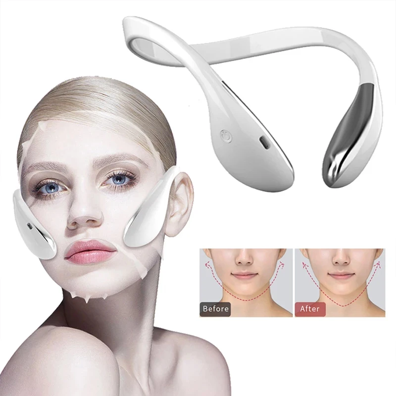 Ems Vibration Facial Lifting Massager Smart Electric V-Face Shaping Massager Microcurrent Face Lift Machine Beauty Health Tools