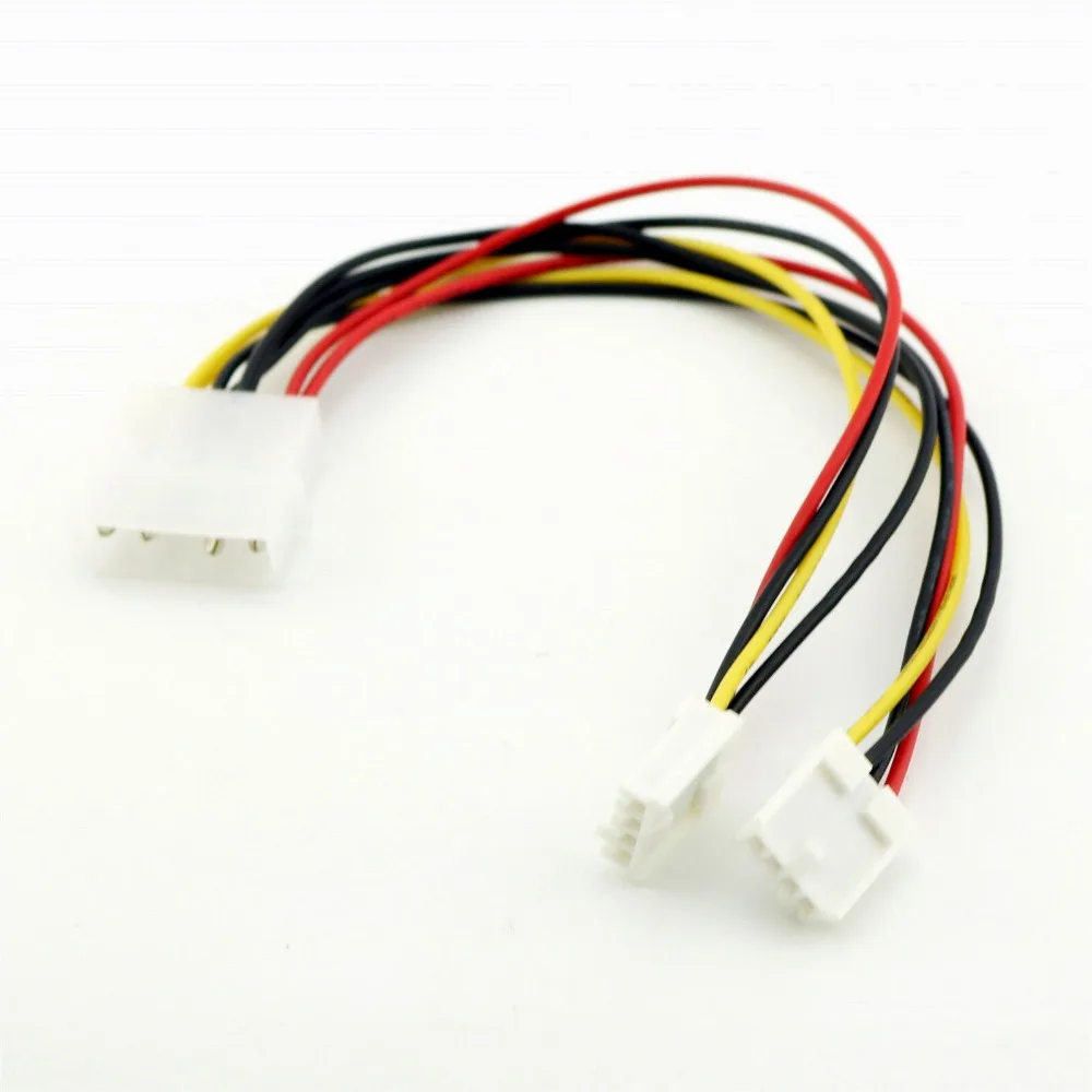 1Pc 4 Spille Molex A Doppio 4 Spille Floppy Pc Di Alimentazione A Y Splitter Cavo Adattatore Del Connettore Per Floppy Drive Fdd 20 Centimetri
