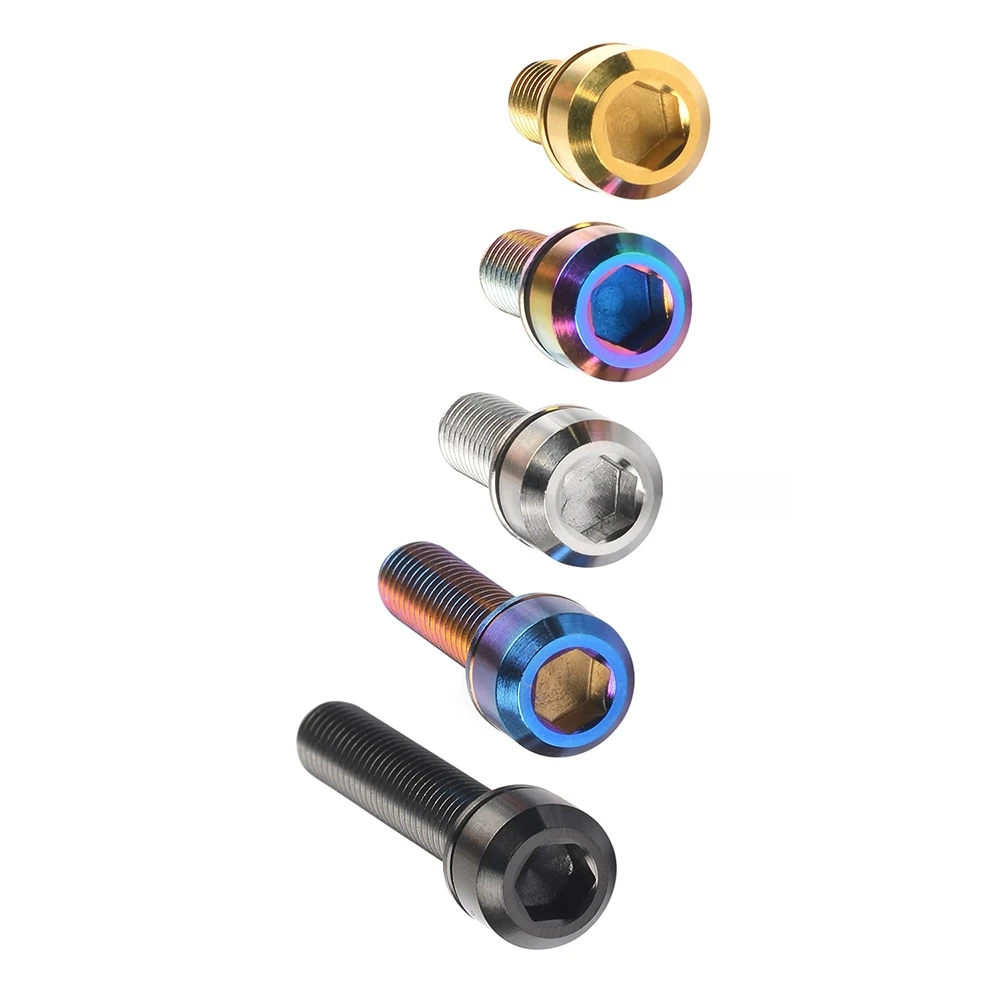 1 Pz M5 Allen Schlussel Bolzen 16/18/20Mm Titan Legierung Fahrrad Lenker Schrauben Blcak/Gold/Silber/Buna