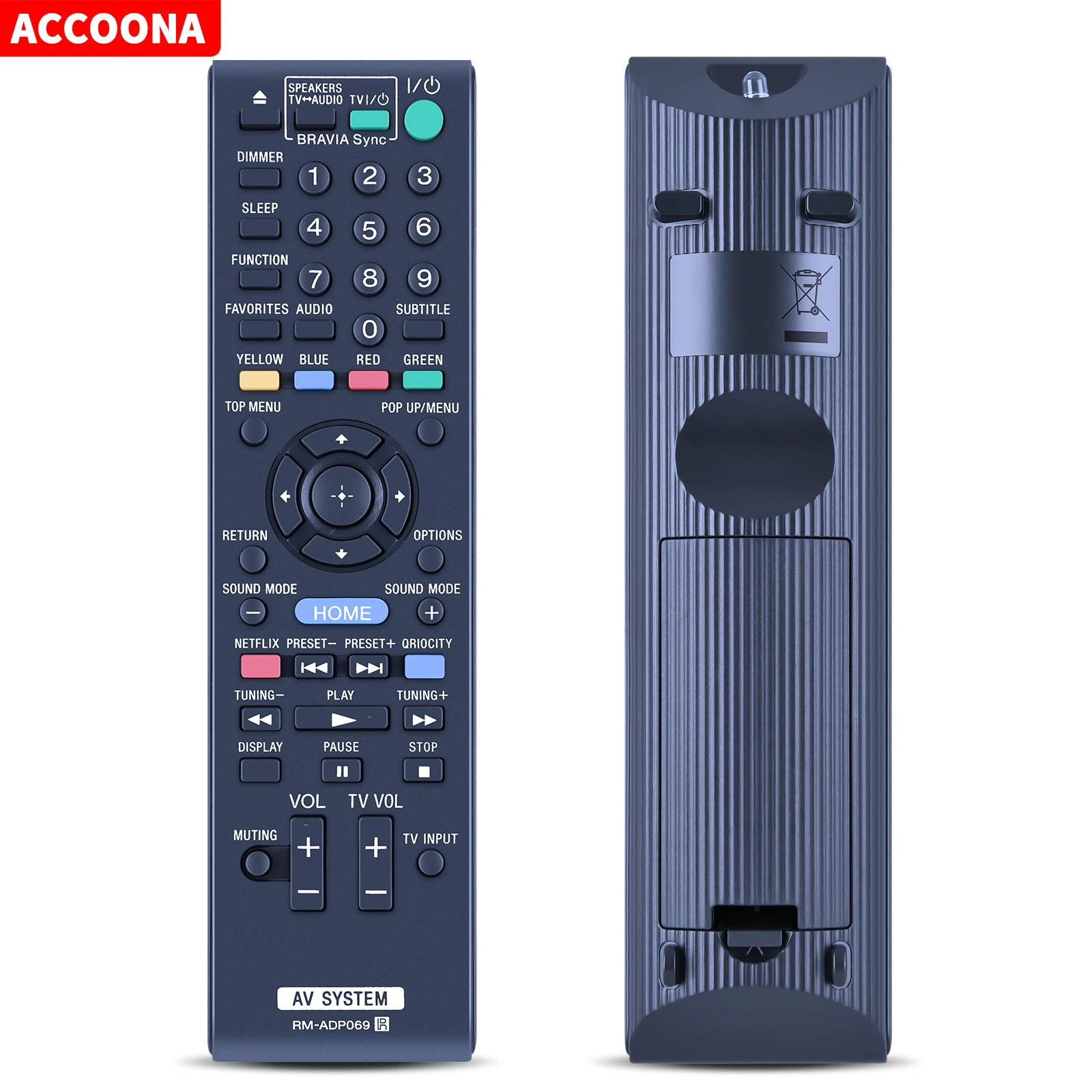 Nuovo Rm-Adp069 Per Sony Blu-Ray Dvd Home Theater Av System Remote Bdv-E380 Bdv-Ef200 Hbd-E370 Hbd-E970W Hbd-F500 Hbd-E670W