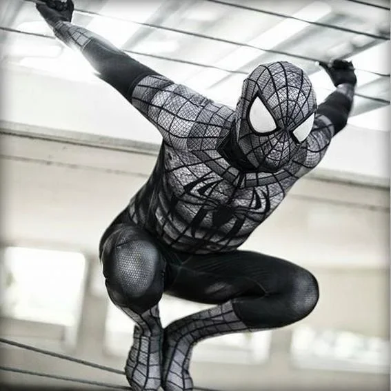 Hot Toys Black Armor Spiderman Costume 3D Cosplay Spiderheros Armor Suit Costumi Per Feste Di Halloween Abiti Cosplay