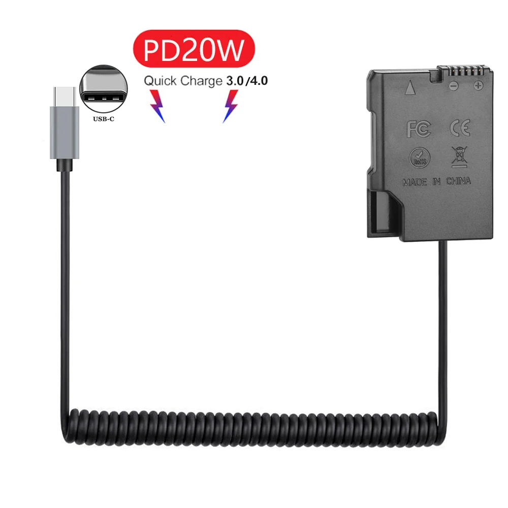 Pd Type-C Ep-5A En-El14 Kit Di Alimentazione A Batteria Fittizio Per Nikon D3100, D3200, D3300, D3400, D5100, D5200, D5300