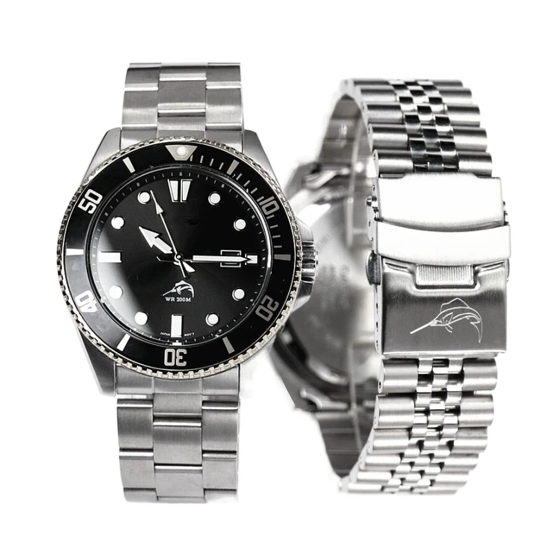Cinturino In Metallo In Acciaio Inossidabile Per Casio Duro Mdv-107-1A Mdv-106 Marlin 22Mm Cinturino Di Ricambio Per Orologio Da Immersione Curvo Da U