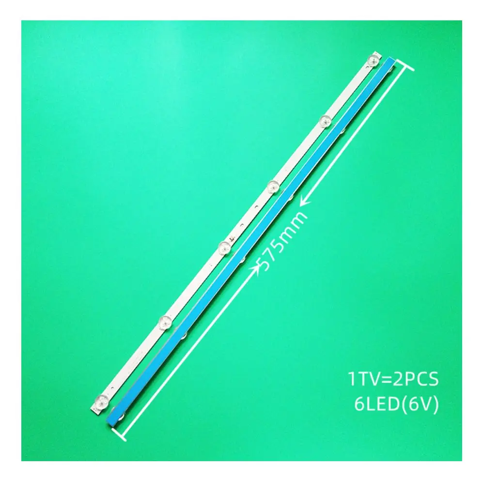 6Led Hl-00320A30-0601S-07 A1 Smart Tech Le-32Z4Ts 32 "Alluminio Usato 100% Nuova Retroilluminazione Tv Lcd 575Mm 6V