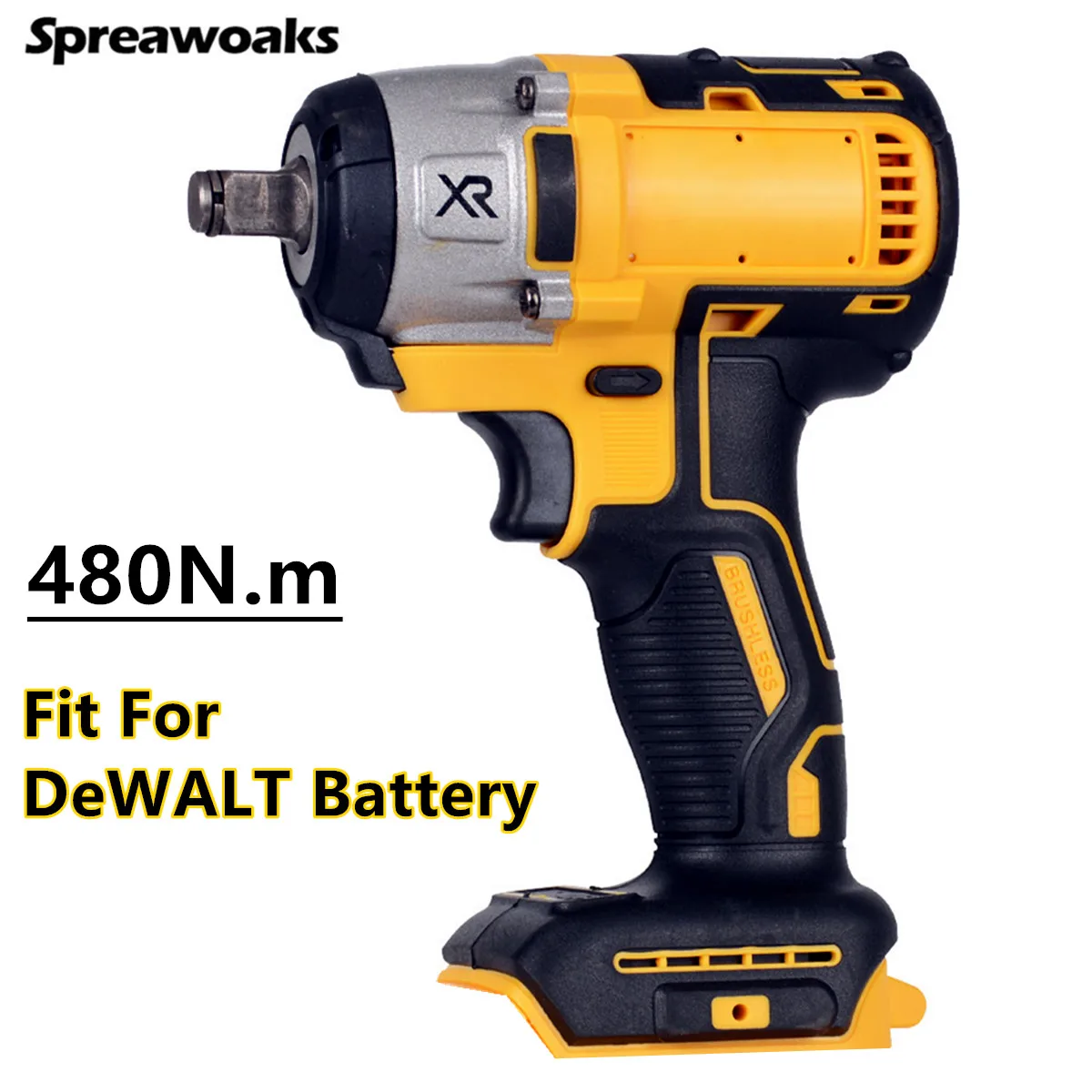 480N.M Avvitatore A Percussione Senza Spazzole Avvitatore Elettrico A Batteria 2 Marce Utensili Elettrici Per Batteria Dewalt 20V