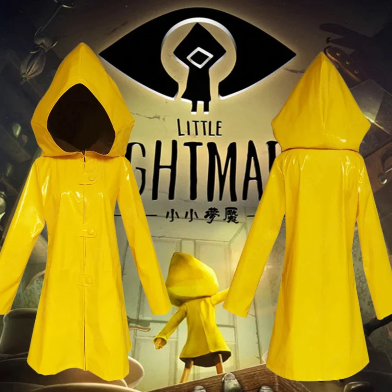 Gioco Little Nightings Six Costumi Cosplay Hungry Cos Dress Lady Party Halloween Men Suit Adulti Coat Poliestere Pu Leather