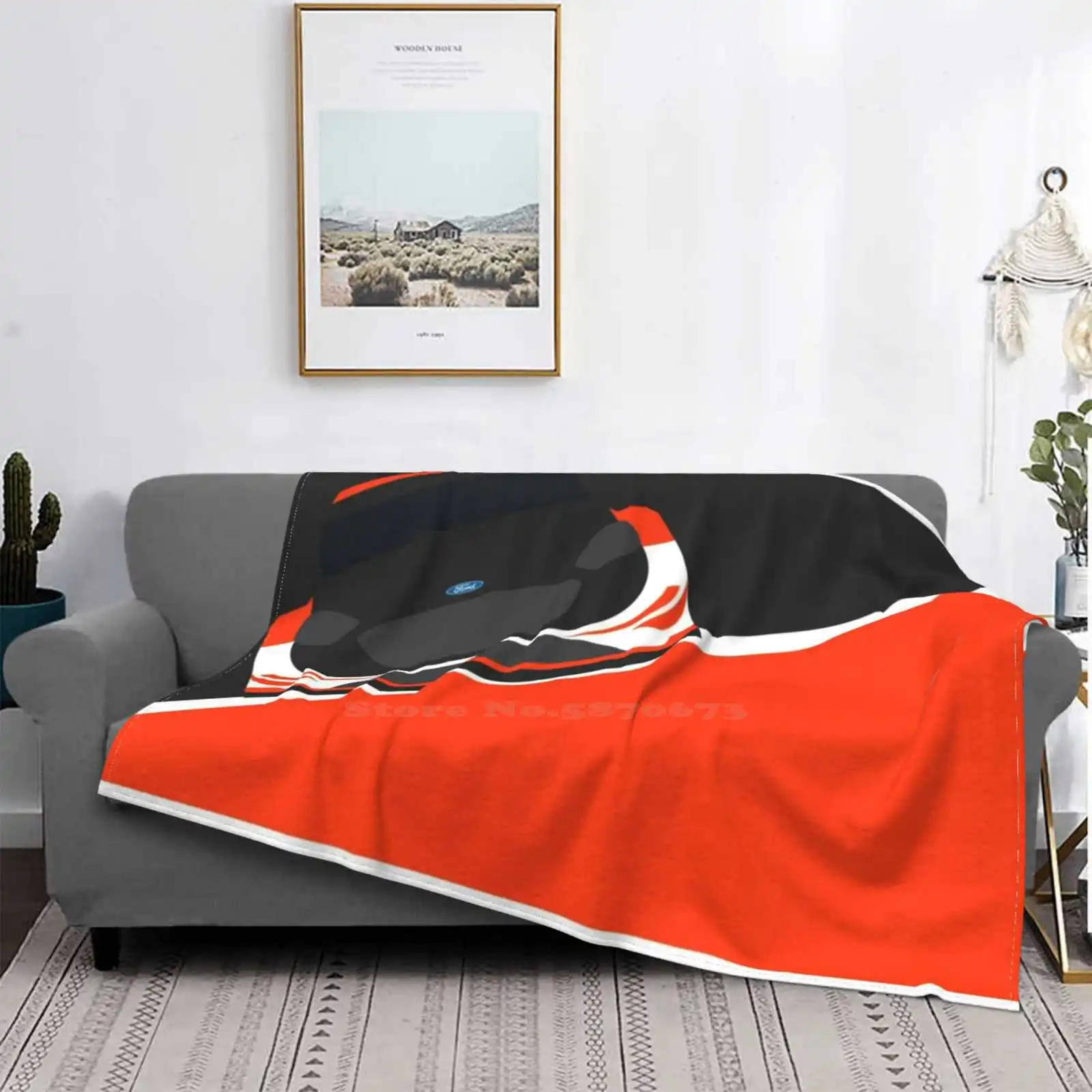 Mads Trend Style Funny Fashion Soft Throw Coperta Fiesta Wrc Rally Car Rally Car