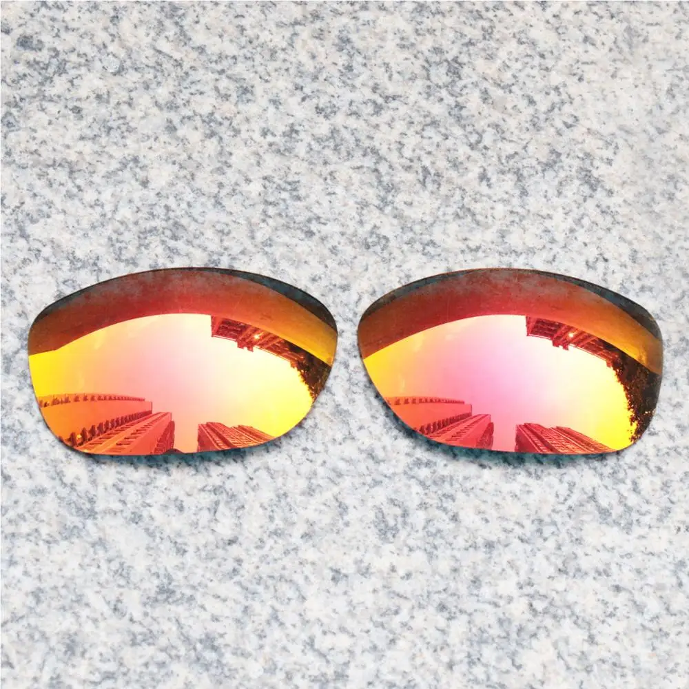 E.O.S Polarizzati Maggiore Lenti Di Ricambio Per Oakley Pit Bull Occhiali Da Sole-Rosso Fuoco Specchio Polarizzato