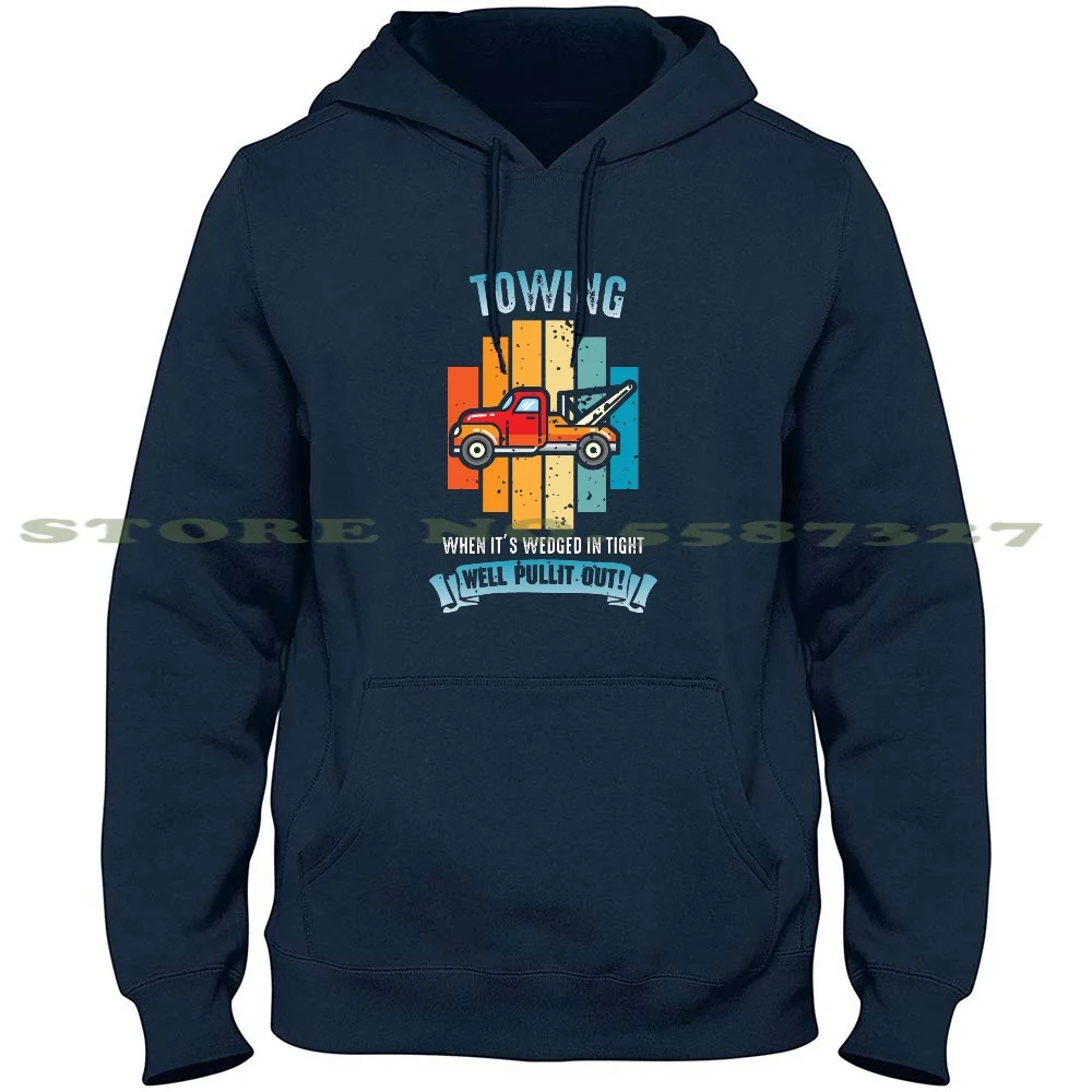 Garage Meccanica Tow Truck Driver Manica Lunga Felpa Con Cappuccio Camion Tow Truck Tow Driver Tow Truck Driver Divertente Camion Driver