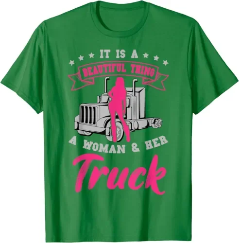 Truck Driver Trucker Teamster Lgv Truckie Driving T Shirt Maniche Lunghe O Corte