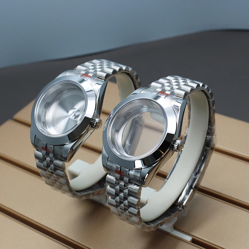 Custodie Per Cinturini Per Orologi Automatici Da 36Mm 40Mm Accessori Datejust Fit Seiko Nh35 Nh36 Miyota 8215 Movimento Quadrante Da 28.5Mm In Acciaio