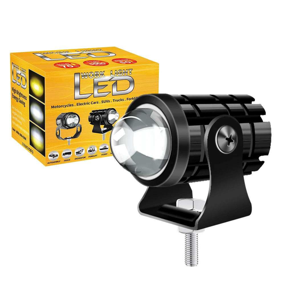 Faro A Led Per Moto Mini Luce Di Guida Faretti Universali A Doppio Colore Per Rimorchio Per Camion Da Moto Accessori Per Moto Fuoristrada