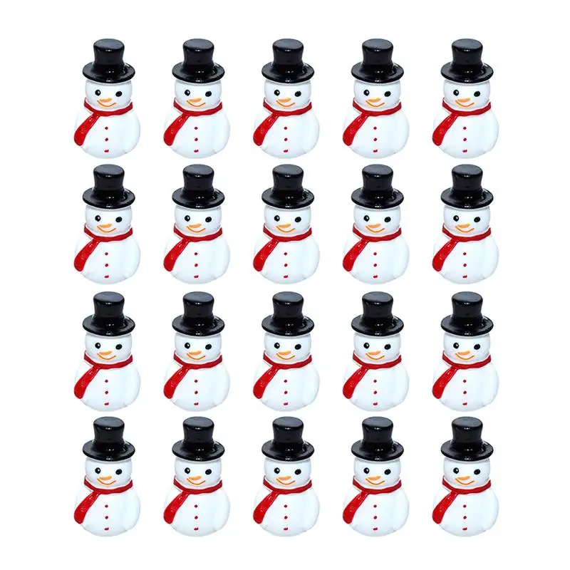 20 Pz Natale In Miniatura Pupazzo Di Neve Resina Pupazzo Di Neve Ornamenti Fai Da Te Pupazzo Di Neve Mestiere Mini Natale Babbo Natale Pupazzo Di Neve
