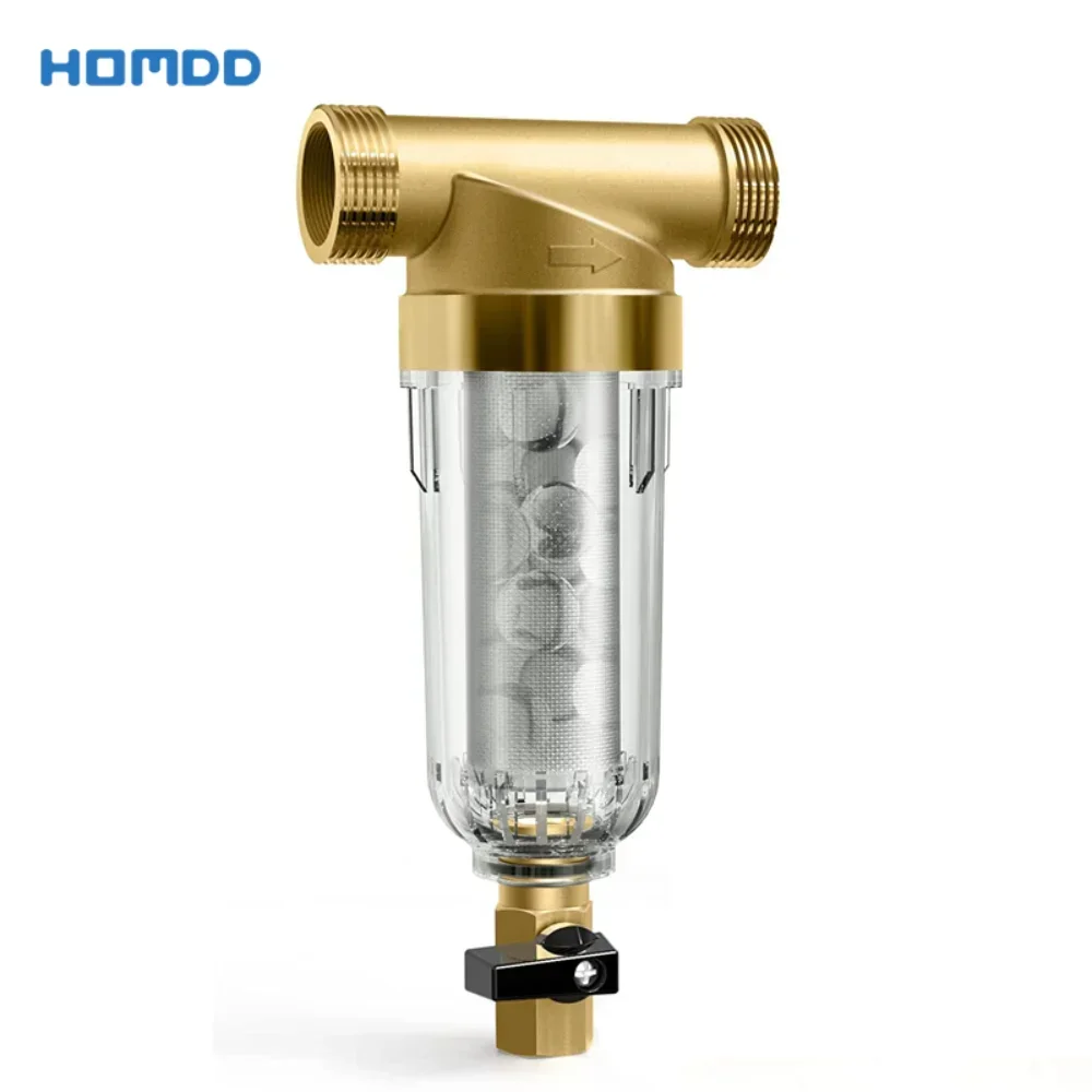 Prefiltro In Ottone In Acciaio Inossidabile Filtro Per Tutta La Casa Depuratore D'Acqua Centrale 40 Micron 3T Tubo Di Grande Portata Controlavaggio Ac