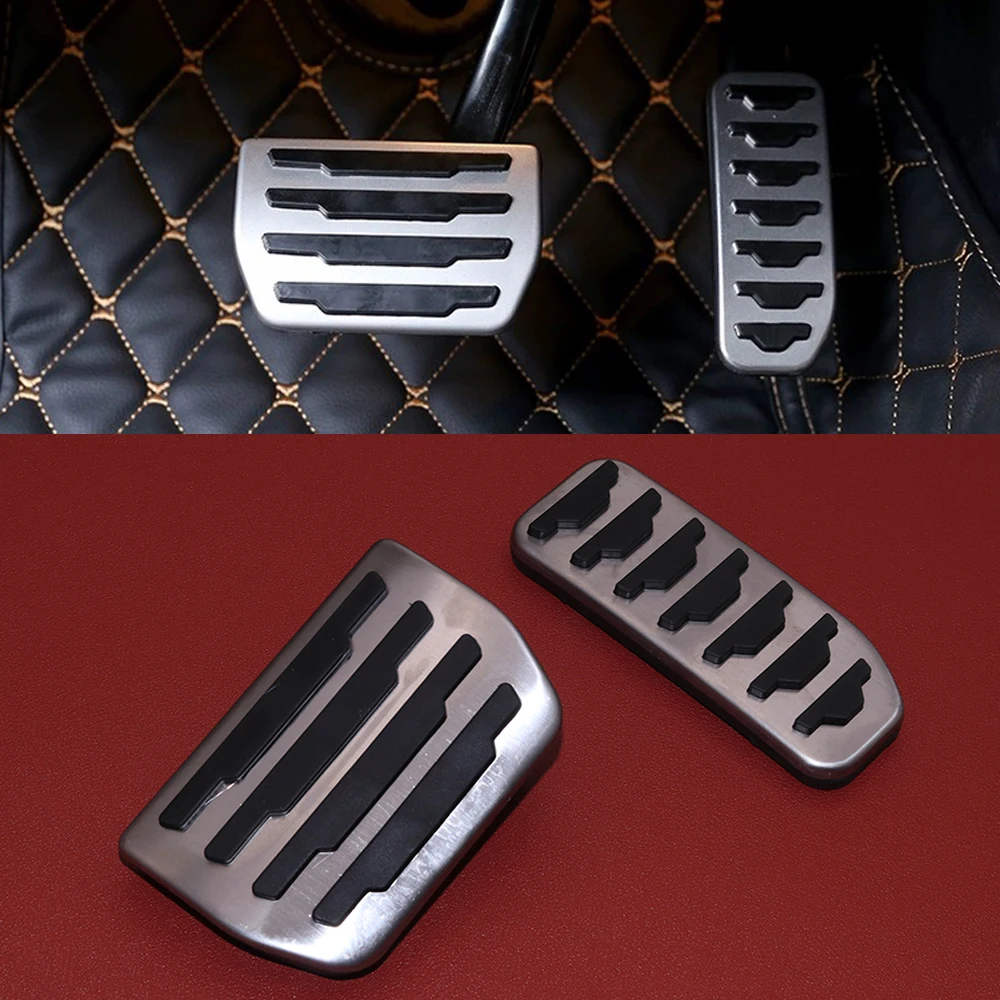 2X Gas Fuel Brake Poggiapiedi Pedale Pad Cover Per Land Rover Discovery Sport Range Rover Evoque Freelander 2 Lr2 Accessori