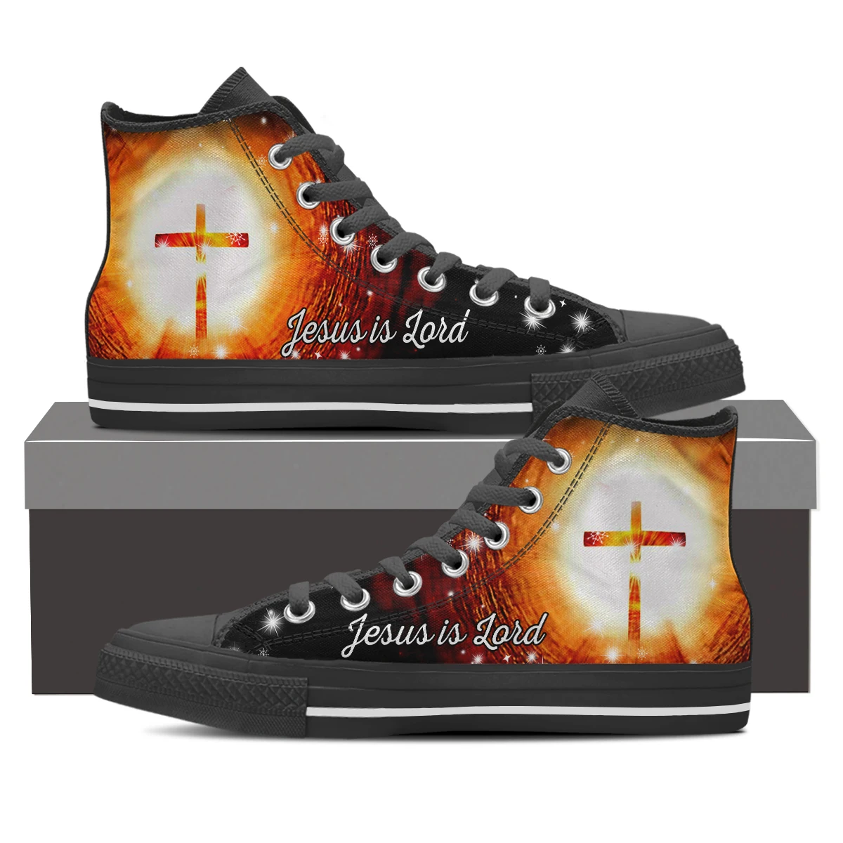 Elviswords Christ Church Cross Design Scarpe Vulcanizzate Jesus Is Josd Pattern Shoes High Top Scarpe Da Donna Scarpe Casual Zapatos