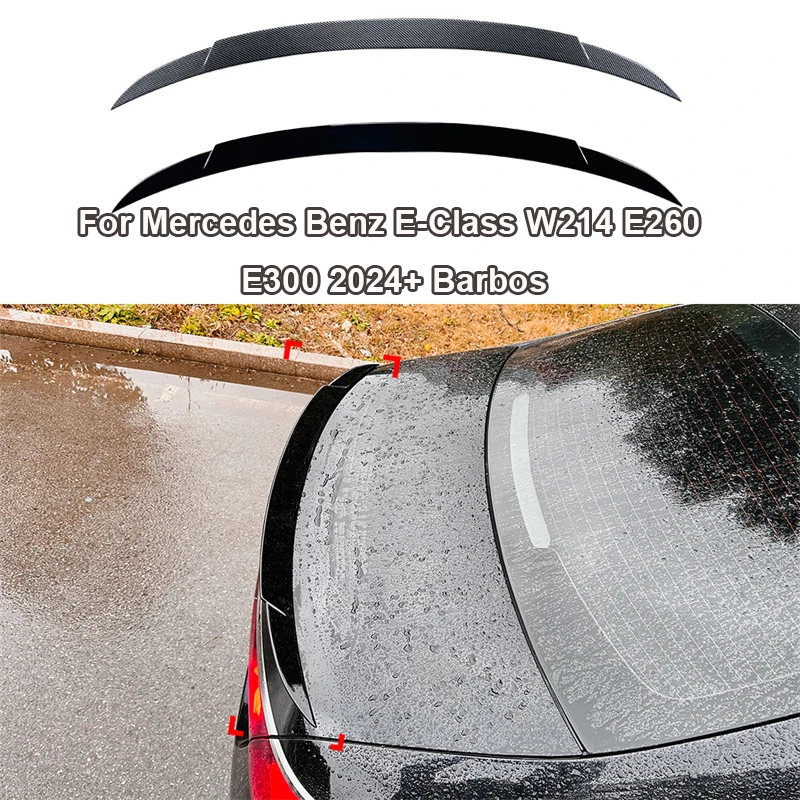 Per Mercedes Benz Classe E W214 E260 E300 2024 + Barbos Coda Portellone Splitter Spoiler Labbro Ala Di Coda Spoiler Vento Fisso Ala Posteriore