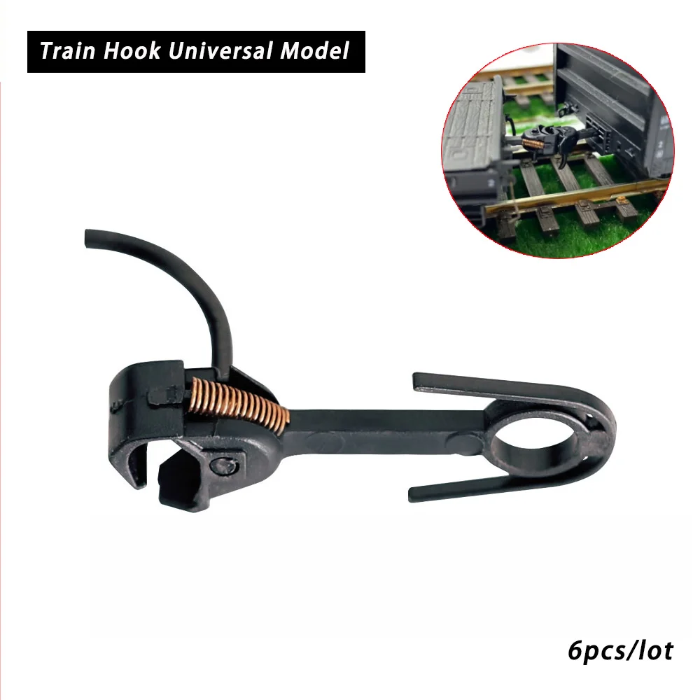 Ho Scale Model Electric Train Hook Knuckle Couplers Per Treni Modello In Scala 1:87 Accessori Diorama 6 Pz/Lotto