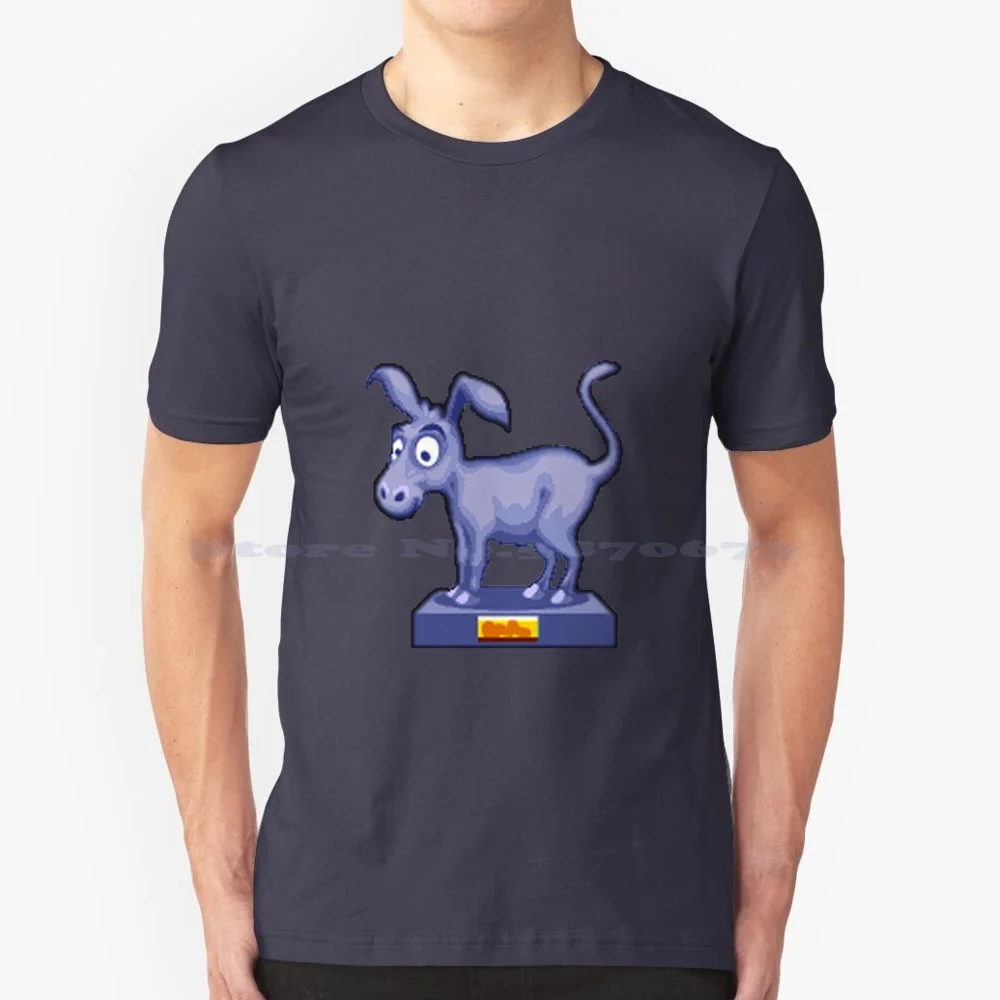 Worms 2 / Worms Armageddon / World Party Concrete Donkey T Shirt 100% Cotone Tee Worms Videogiochi Sprite