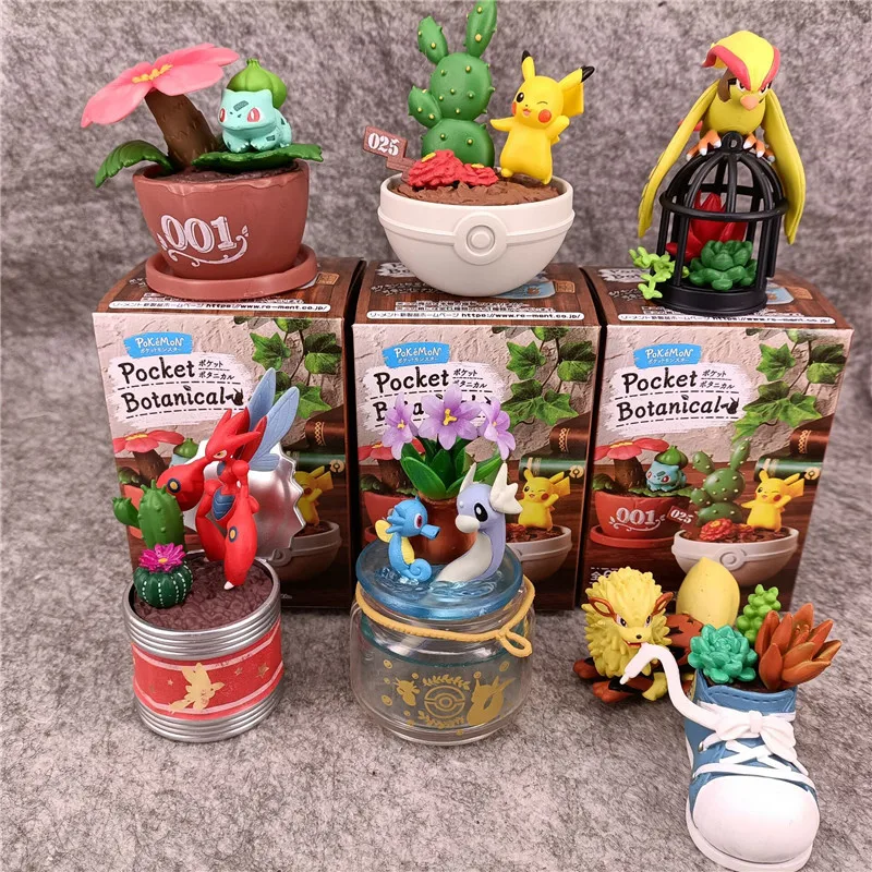 6 Pz/Set Cute Pokemon Sprites Anime Figures Toys Model Scizor For Office Desktop Ornament Car Interior Dolls Regalo Di Compleanno Per Bambini