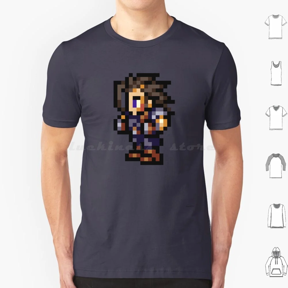 T-Shirt Sprite Sterilizzatore Big Size 100% Cotone Final Fantasy Record Keeper Ffrk Ff6 Vi Ffvi 6 Sprite Sprites Pixel 8 Bit 8Bit 8 Bit