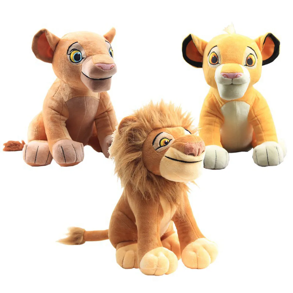 28Cm Disney The Lion King Simba Toys Car Decor Cartoon Mufasa Doll Kawaii Animal Lion Doll Regalo Di Compleanno Per Bambini Divano Ornamento