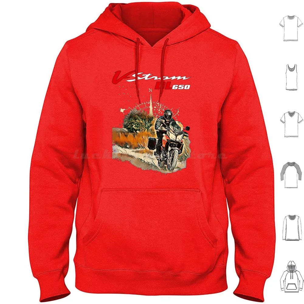 Dl 650 Vstrom 2010 Moto Big Trail Felpa Con Cappuccio In Cotone A Maniche Lunghe Moto Big Trail Moto Adventure Bikers