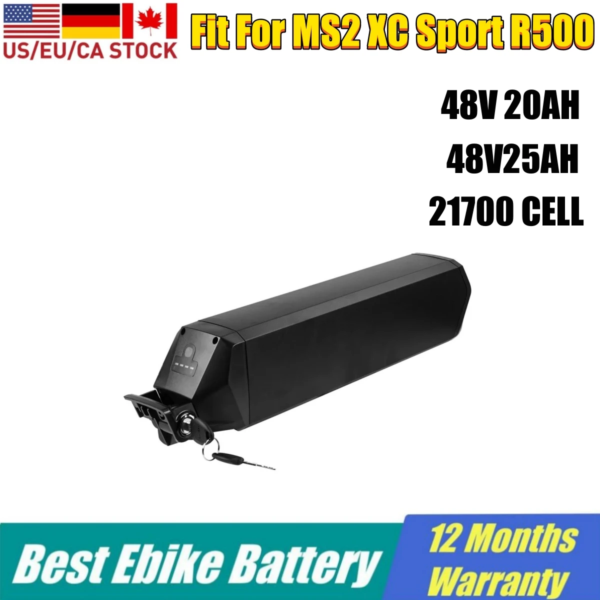 21700 Celle Batteria 48V 52V 20Ah 25Ah Bici Elettrica Batterie Nascoste Adatte Per Ms2 Xc Sport R500 Igo M29R Magnum Peak Ebike