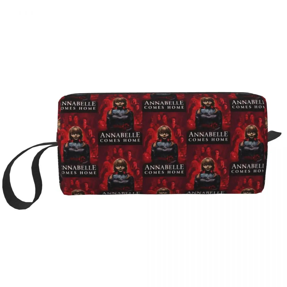 Borsa Da Toilette Annabelle Personalizzata Donna Halloween Horror Movie Character Makeup Cosmetic Organizer Lady Beauty Storage Dopp Kit Case
