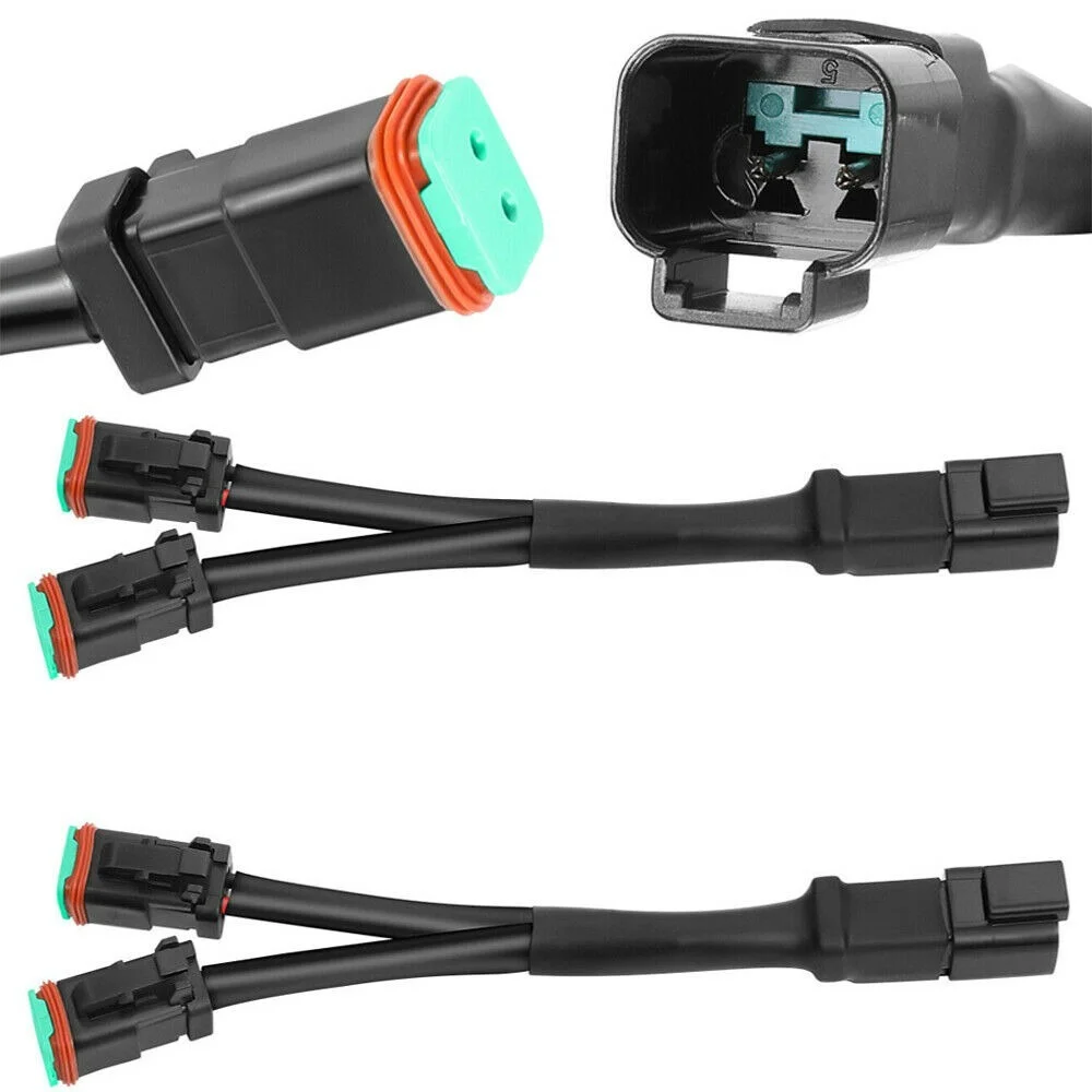 Adattatori Deutsch Dt Dtp A Doppia Uscita A Y Connettori Divisori Per Fendinebbia A Led Luci A Pod A Led Barre A Led