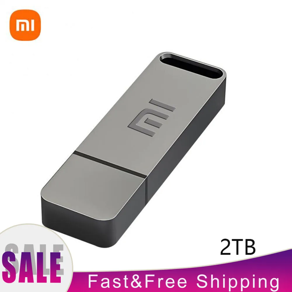 Nuovo 1Tb 2Tb Xiaomi Metal Flash Drive Thumbdrive Pendrive 256Gb 512Gb Impermeabile U Disk Portachiavi Possono Essere Fissati Memoria Usb