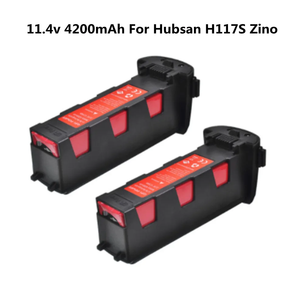 11.4V 4200Mah Lithium Battery For Hubsan H117S Zino Gps Rc Spare Part 11.4V Battery For Rc Fpv Racing Camera Drones