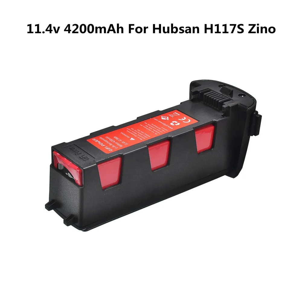 Upgrade 11.4V 4200Mah Battery For Hubsan H117S Zino Pro Rc Quadcopter Spare Parts Intelligent Flight Battery For Rc Camera Drone
