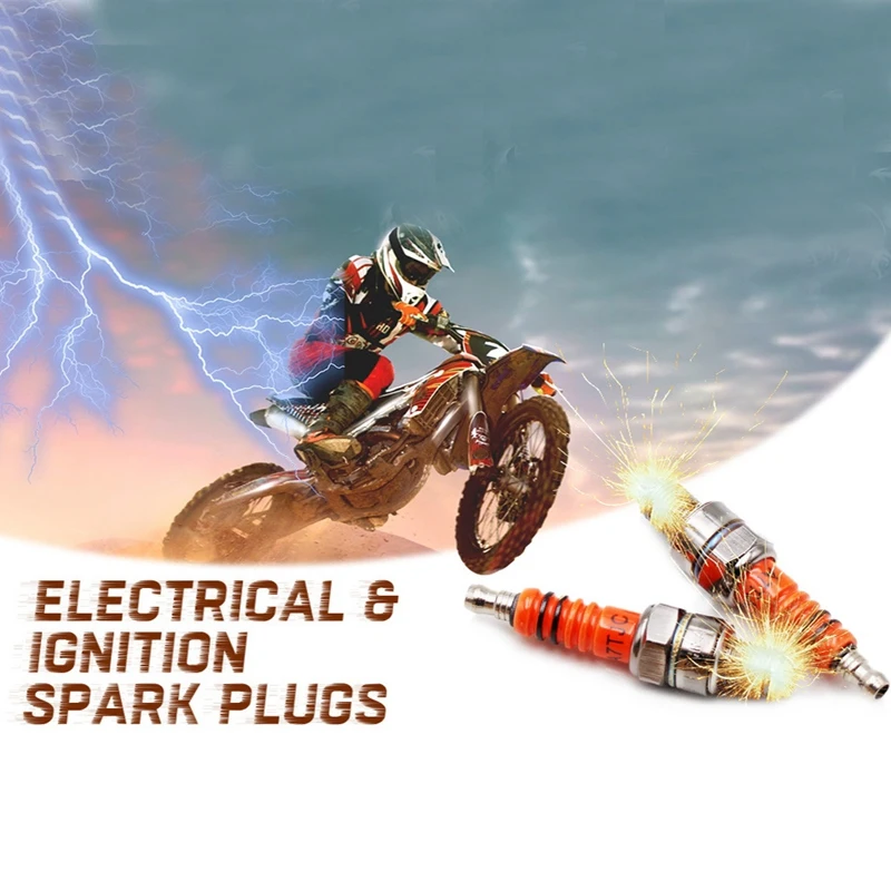 Candela Moto A7Tjc Modifica Gy6 50Cc 70Cc 90Cc 110Cc 125Cc Atv Dirtbike 50 125 150Cc 3 Elettrodo Candela