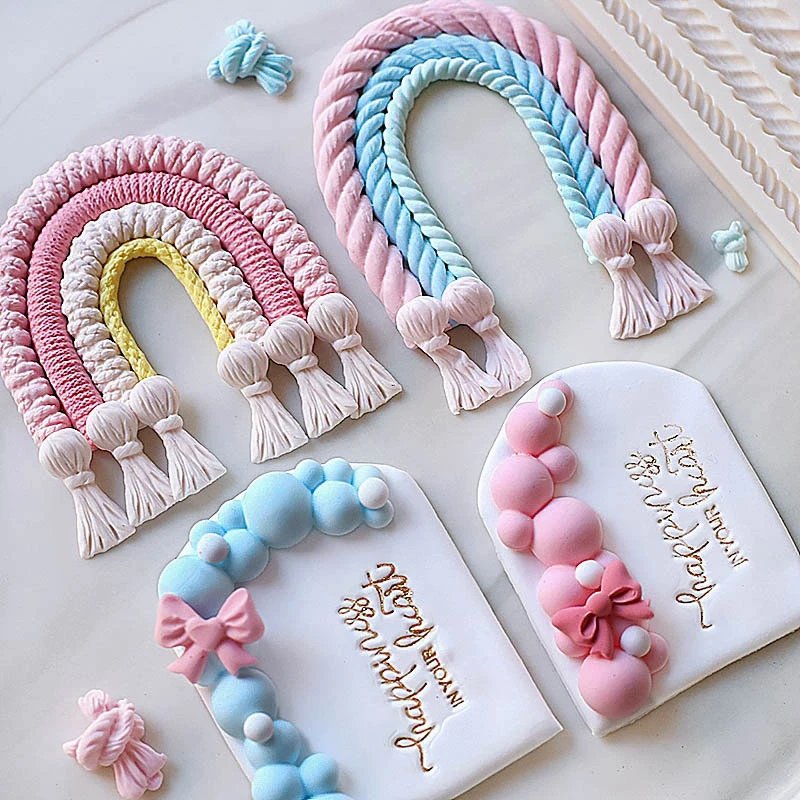 Sugarcraft Rope Bubble Ball Archway Mini Bow Bowknots Shape Cake Mold For The Kitchen Baking Cake Tool Fai Da Te