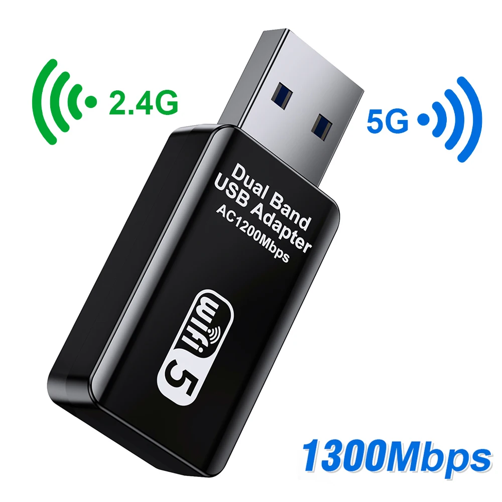 5Ghz Adattatore Wifi Wi-Fi Adattatore 5G Usb Scheda Wifi Scheda Di Rete Chiave Antenna Wireless Wi Fi Ricevitore Adattatore Ethernet Per Pc
