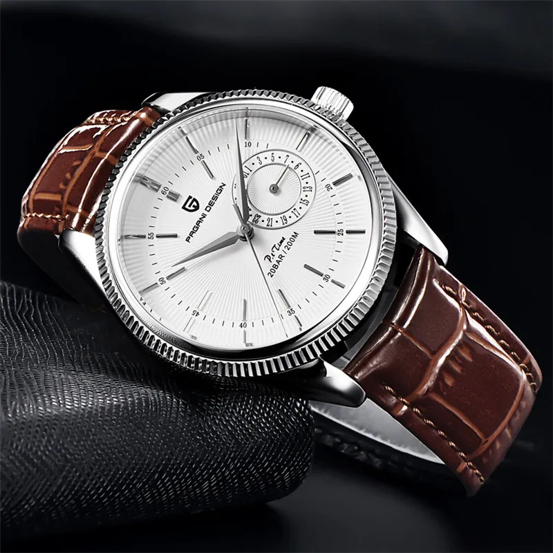 Pagani Design For Mens Watch Japan Seiko Vh65 Quartz Date Sport Diver Orologio Da Polso Sapphire Crystal 200M Waterproof Reloj Hombre