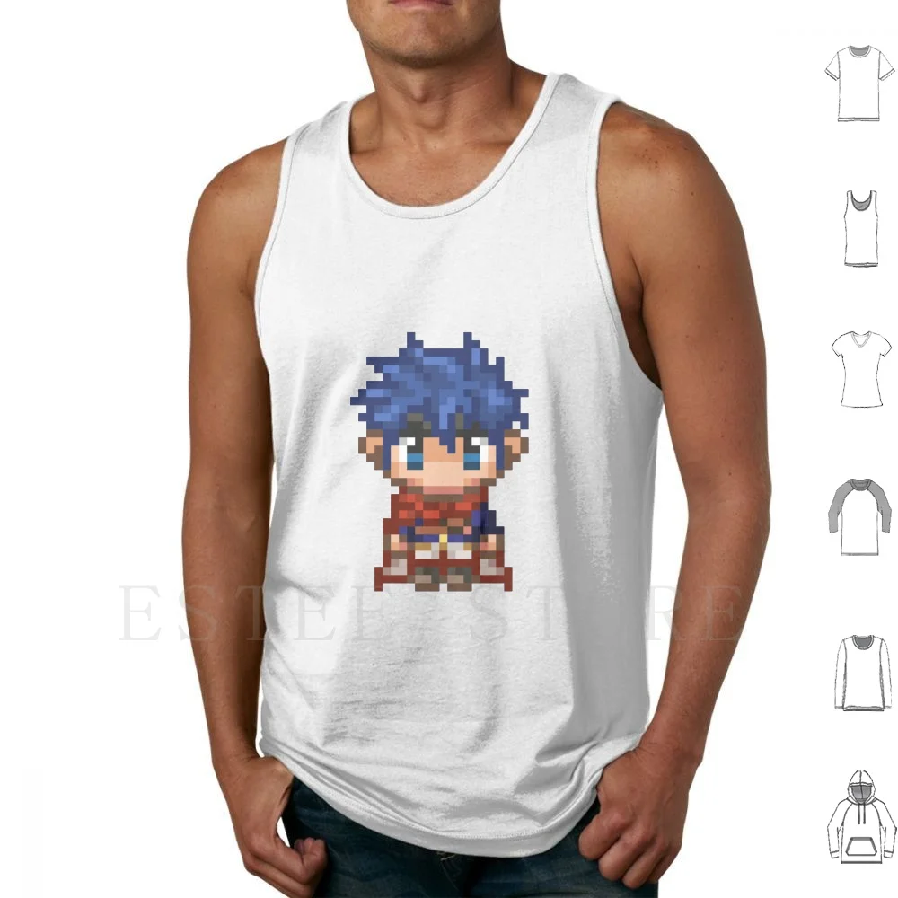 Pixel Ike-Fire Emblem : Path Of Radiance Canotte Gilet Senza Maniche Fire Emblem Path Of Radiance Fire Emblem Smash Wii U