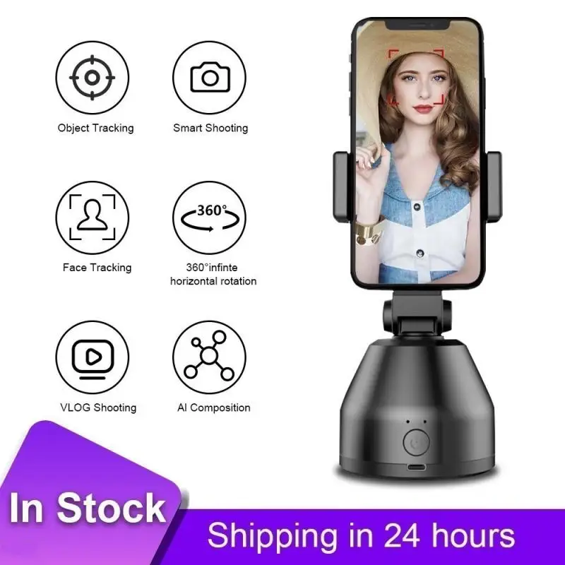 Rotazione Face Tracking Selfie Stick Treppiede All-In- Object Tracking Holder Fotocamera Gimbal Photo Vlog Live Video Record