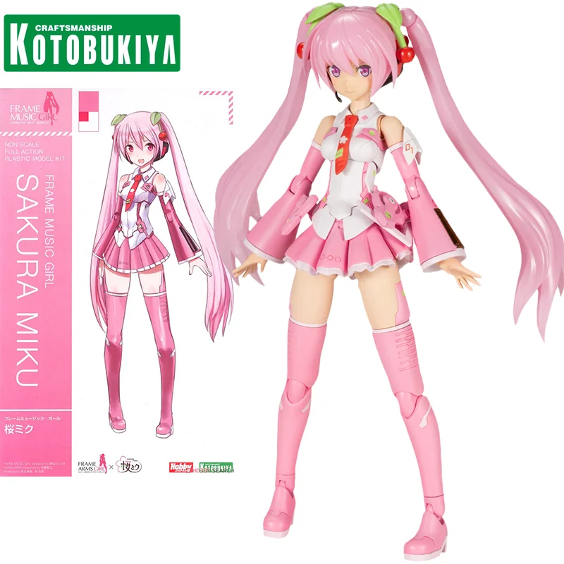 Kotobukiya Original Frame Arms Girl Fg069 Sakura Miku Anime Action Figure Assembly Model Toys Model Dolls Regali Per Bambini