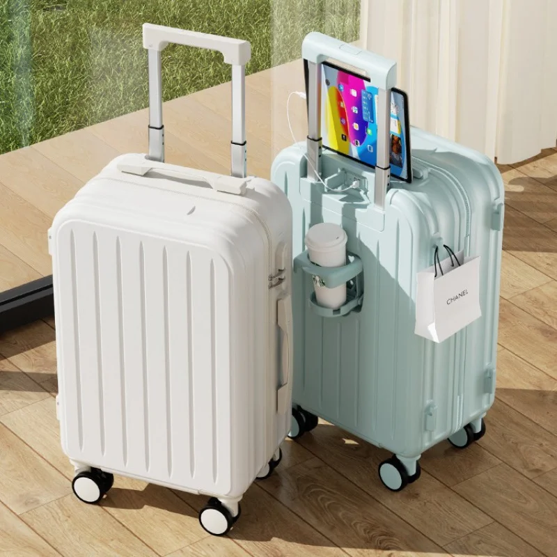 Trolley Semplice E Fresco Valigie Multifunzionali Trolley Trolley Da 20 Pollici Di Grande Capacità
