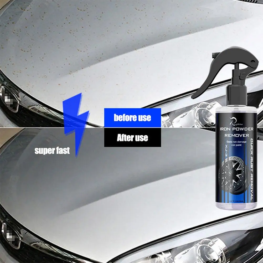 Spray Metal Surface Paint Iron Powder Remover Car Maintenance Polvere Cleaning Super Rust Remover Iron Cleaner D7B1