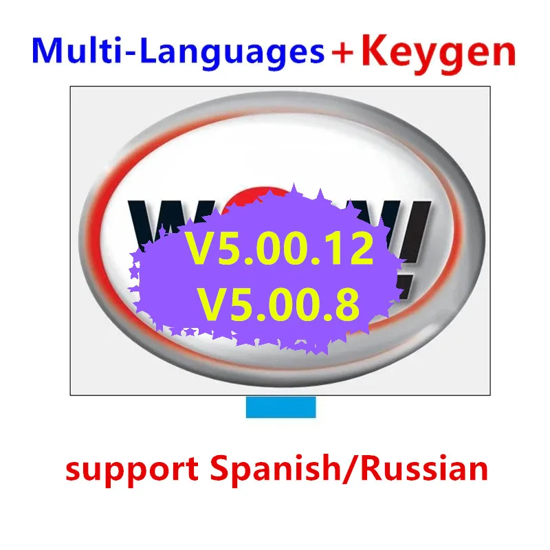 Ultimo Per Wow 5.00.8 R2 Software Wow 5.00.12 Con Kengen Per Vd Tcs Pro D-Elphis D-S150E Dati Di Riparazione Software Per Auto Multi-Diag